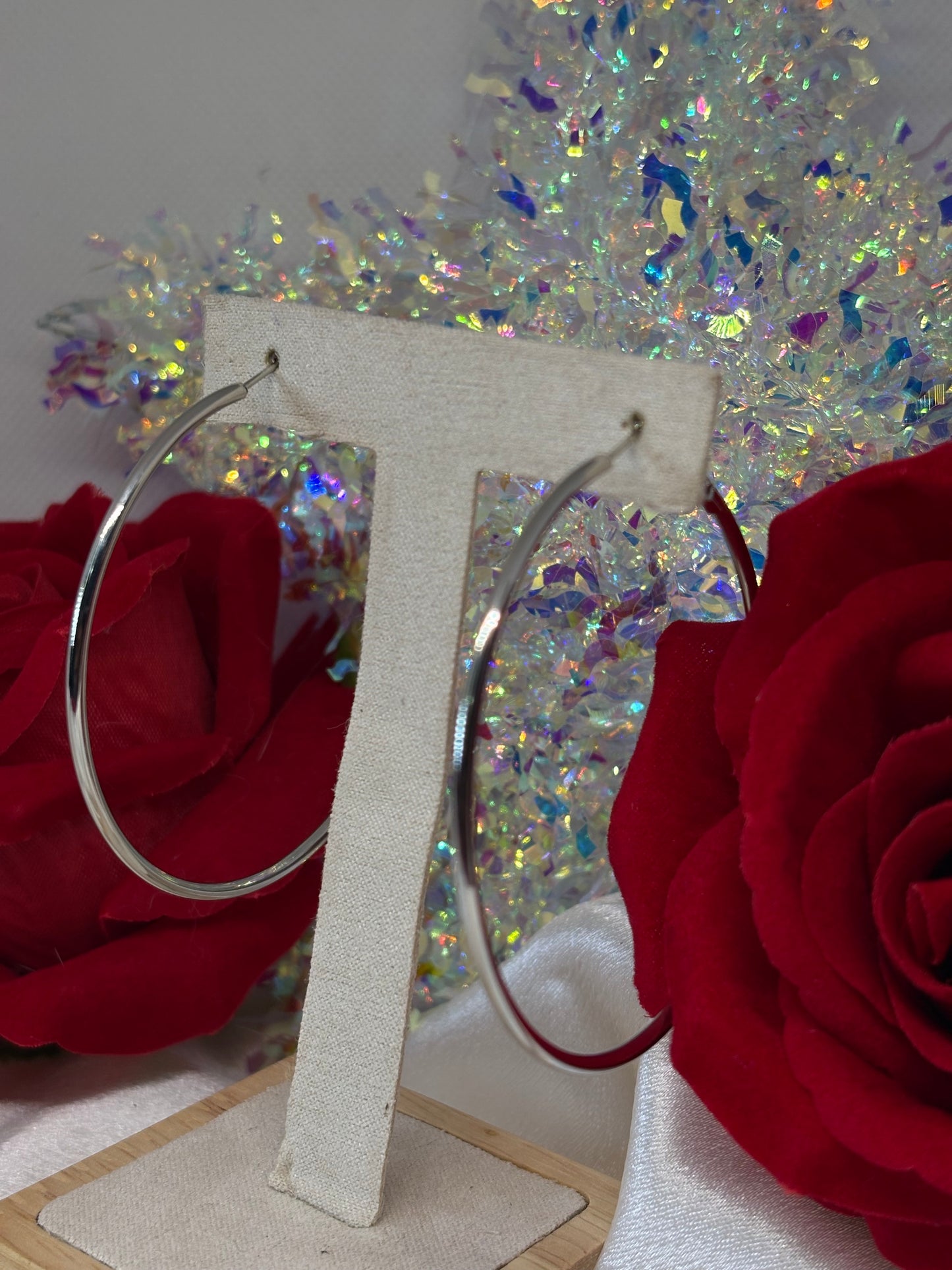 Boucle d’oreille Kréola 6cm argent