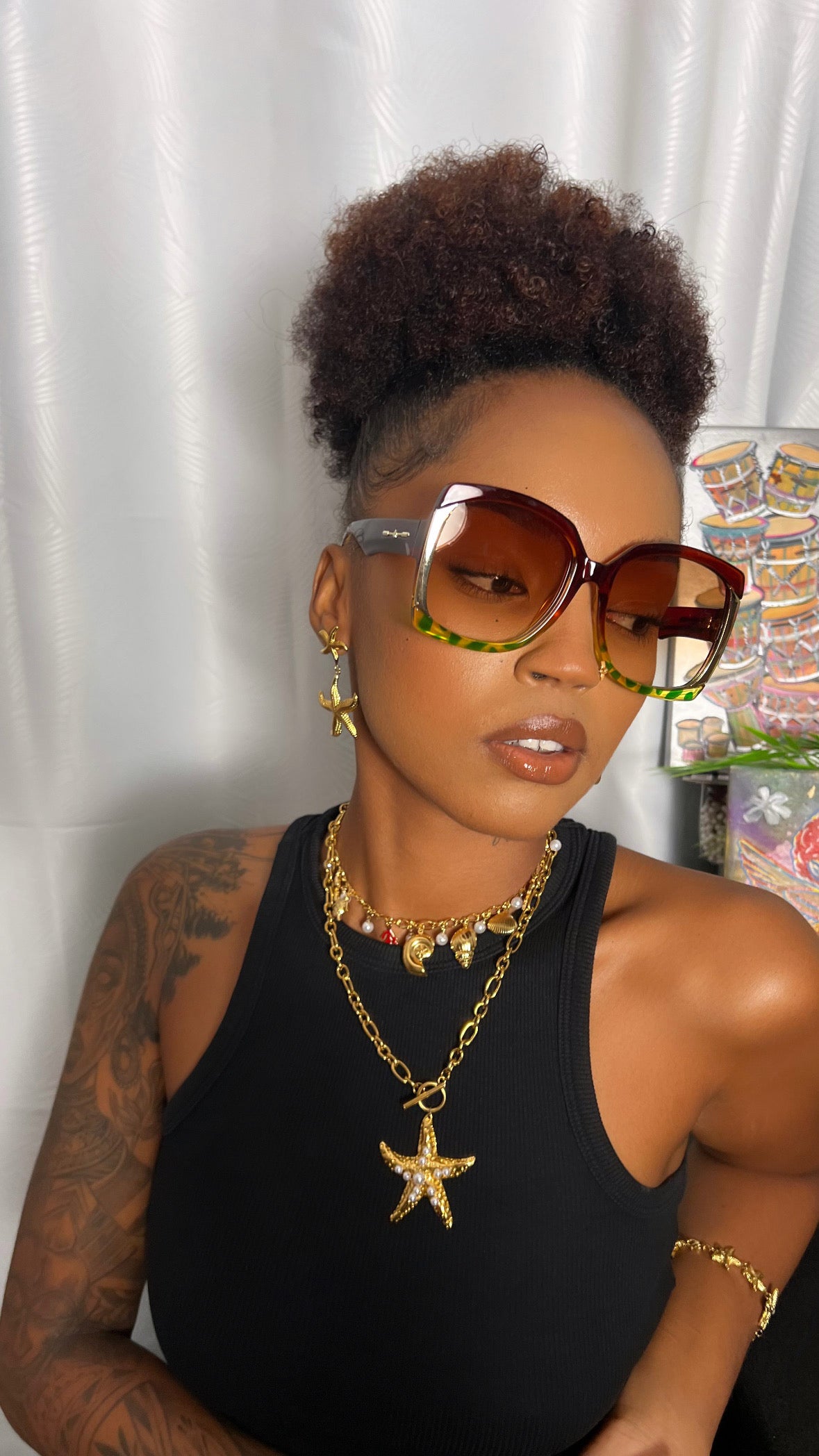 Lunette Or brown
