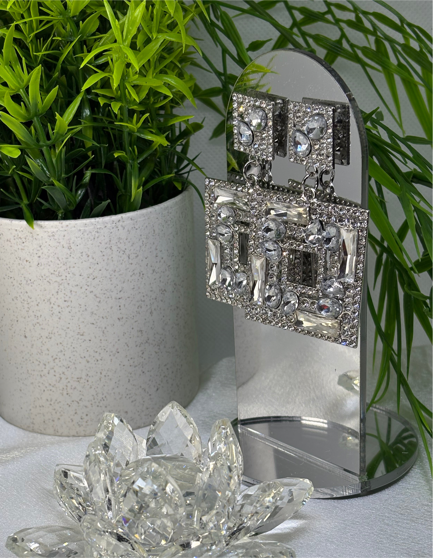Boucle d’oreille Classy white