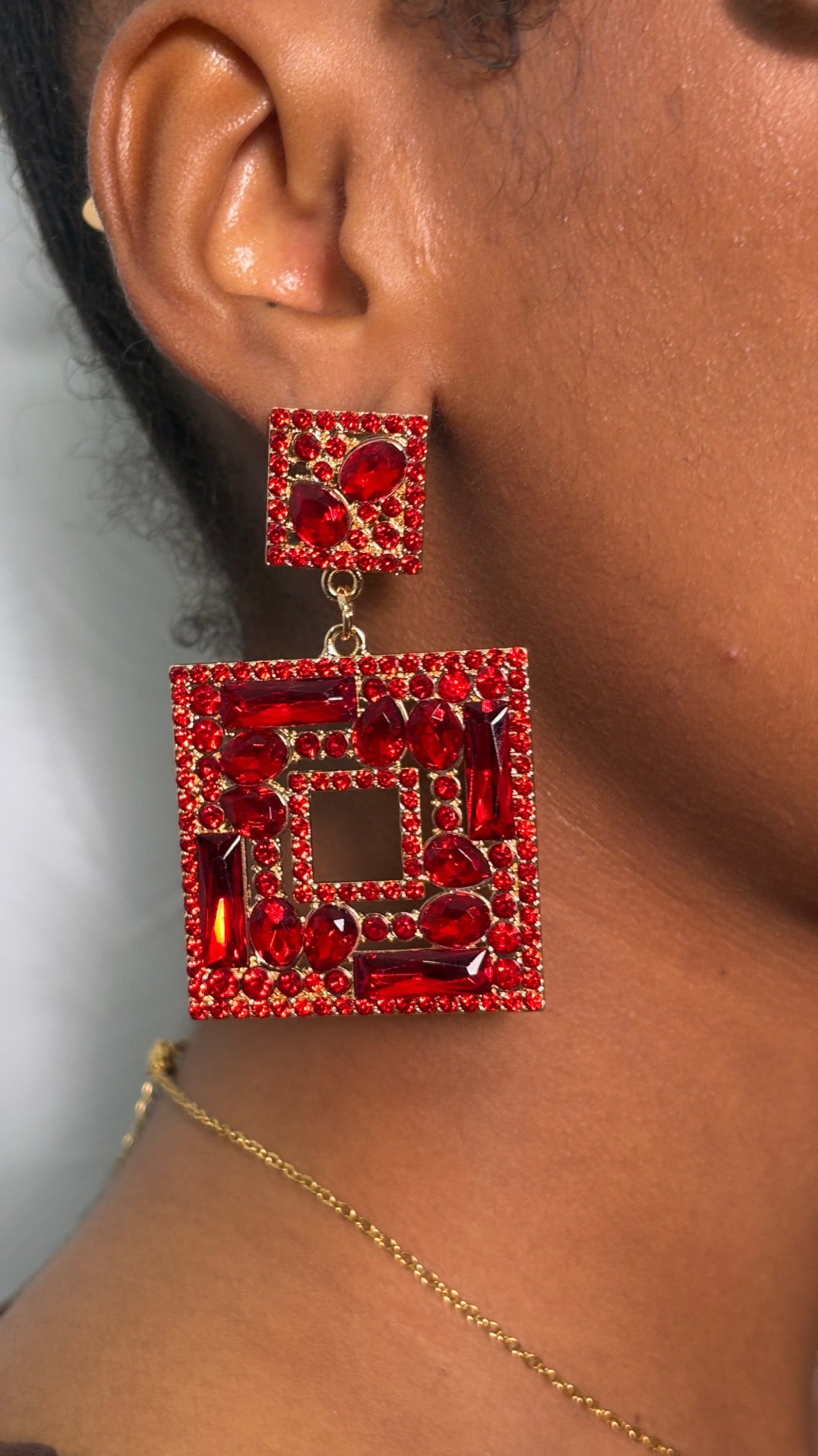 Boucle d’oreille Classy Red