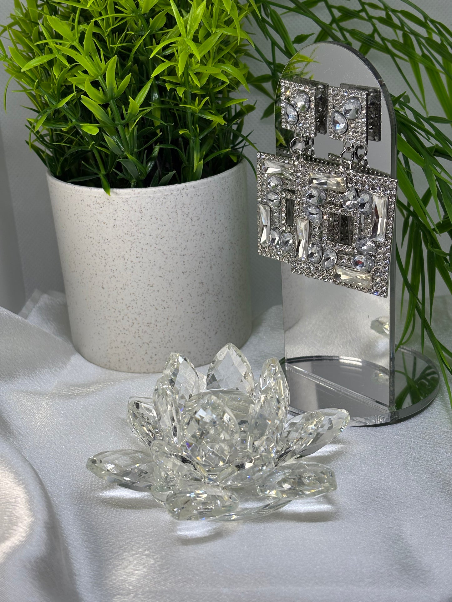 Boucle d’oreille Classy white