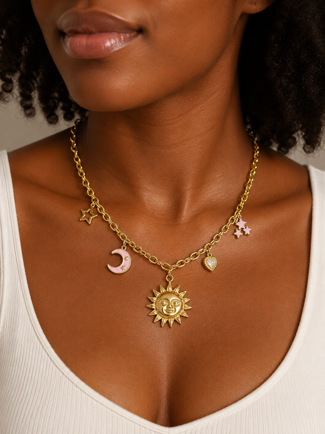 Collier Pink Soleil