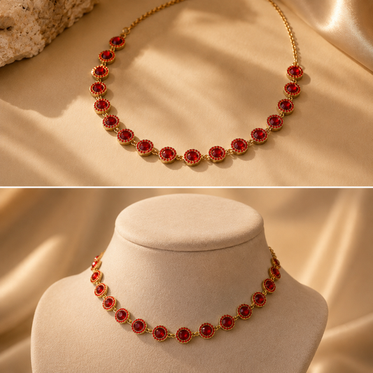 Collier Sayanty Rouge