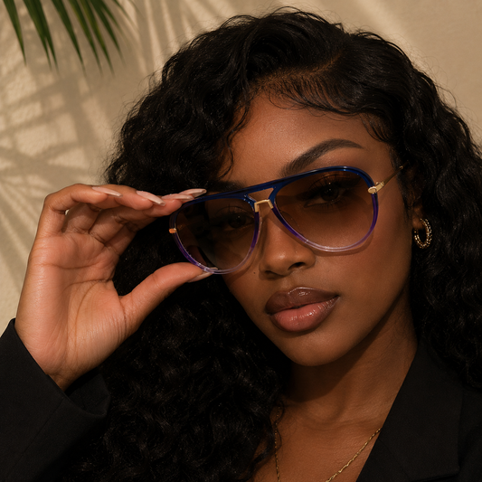 Lunette Style bleu
