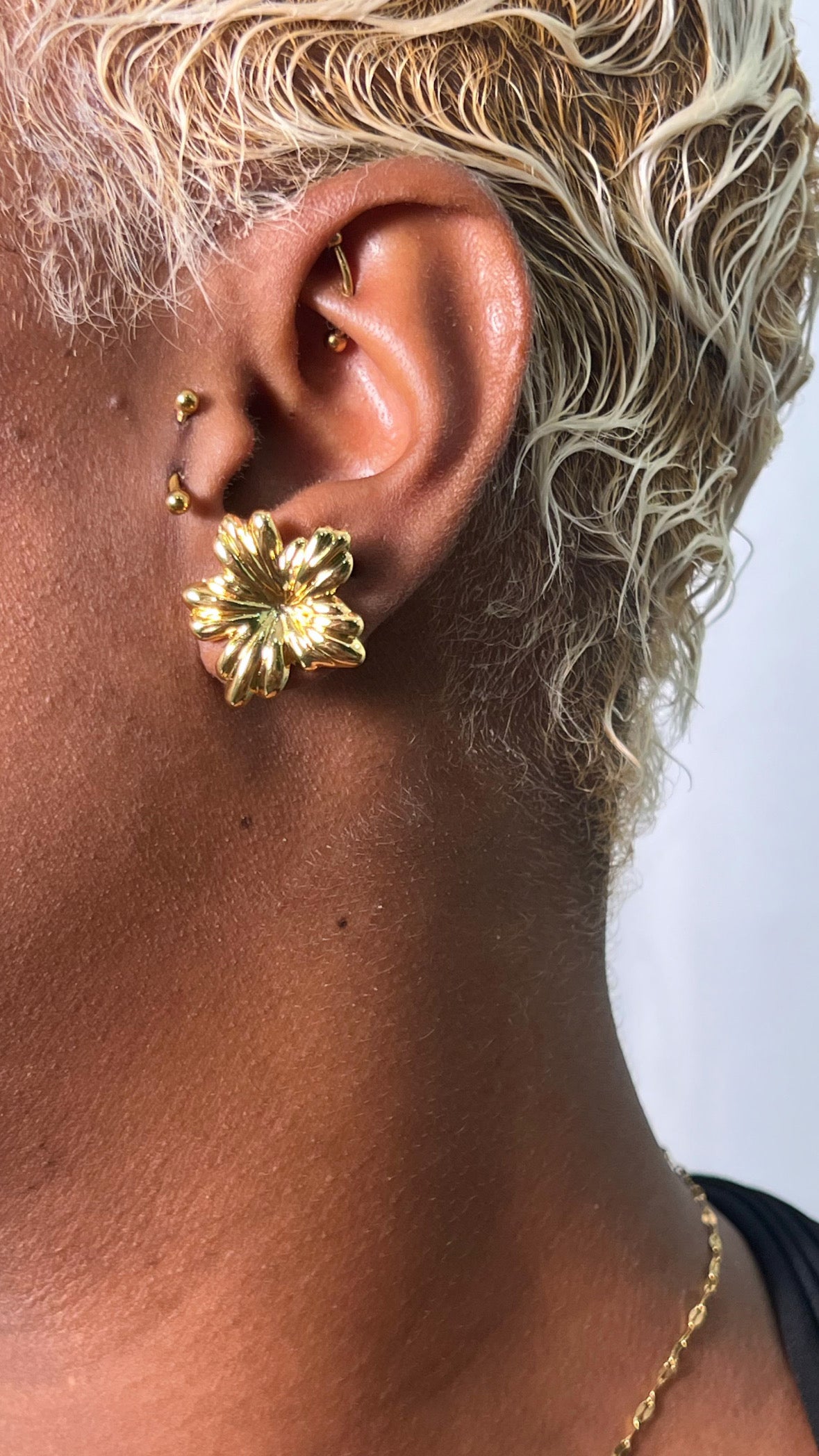 Boucle d’oreille Hibis