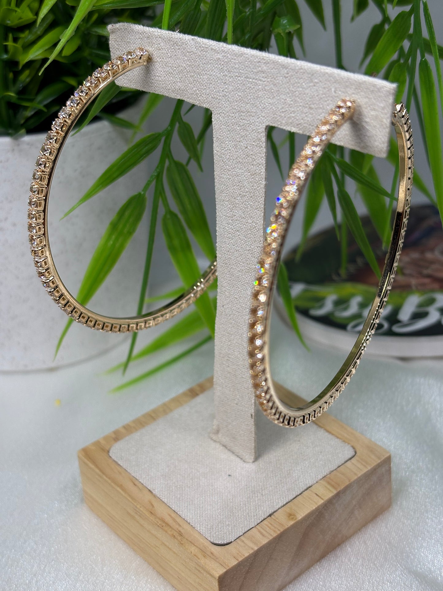 Boucle d’oreille kréolas 6cm