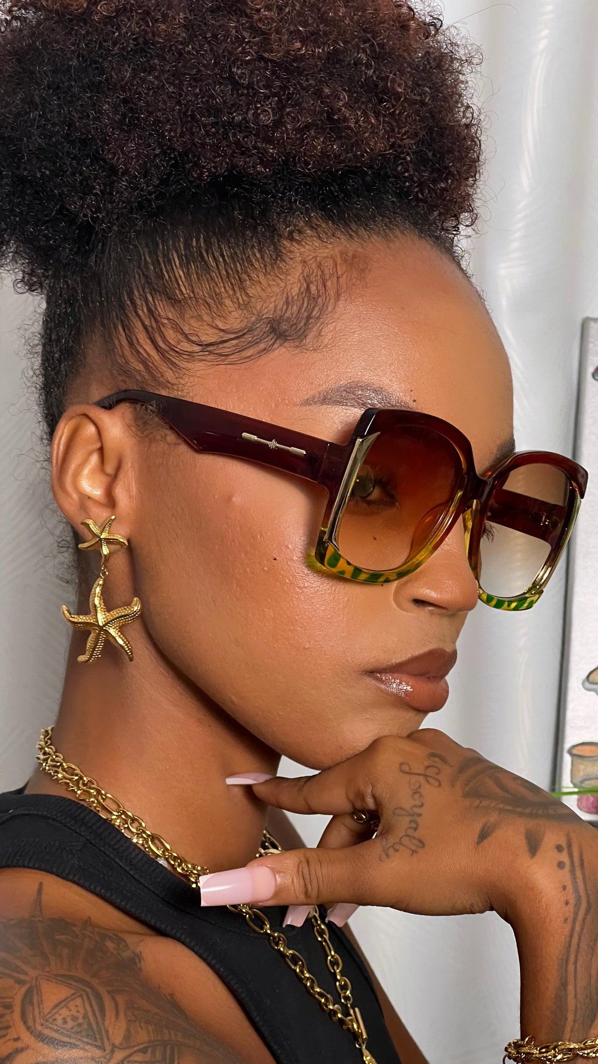 Lunette Or brown