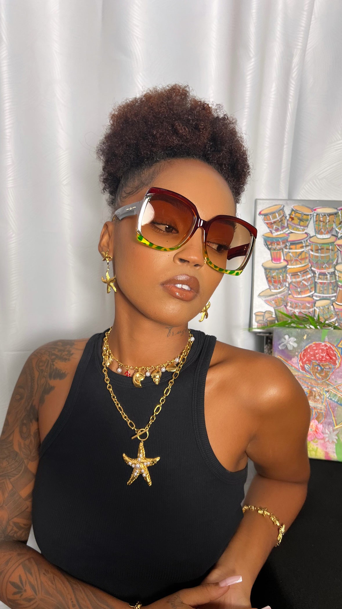 Lunette Or brown