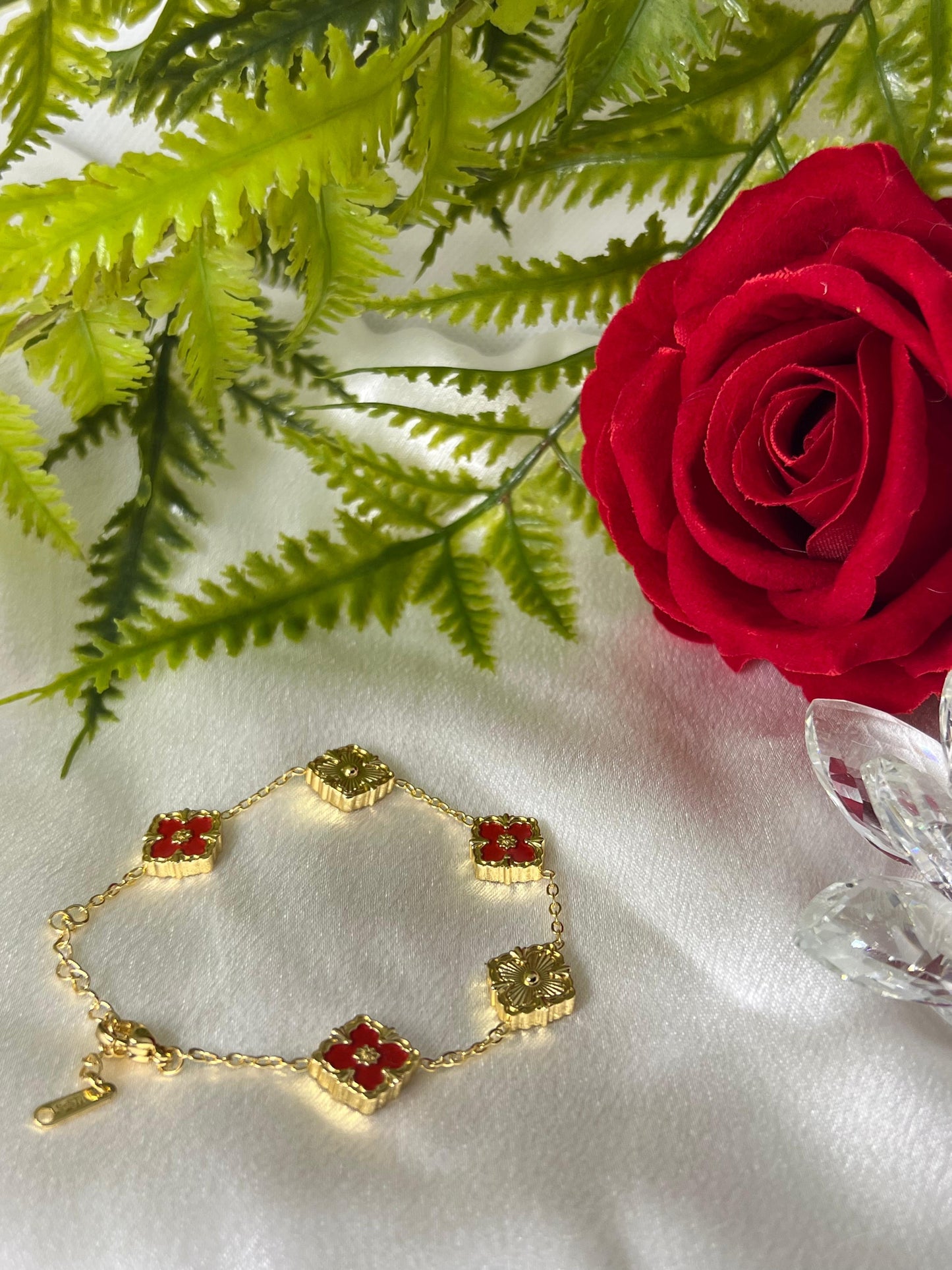 Bracelet Fassy Rouge or