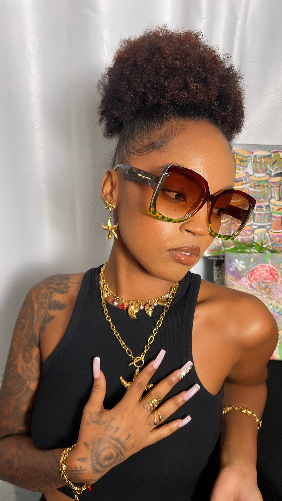 Lunette Or brown