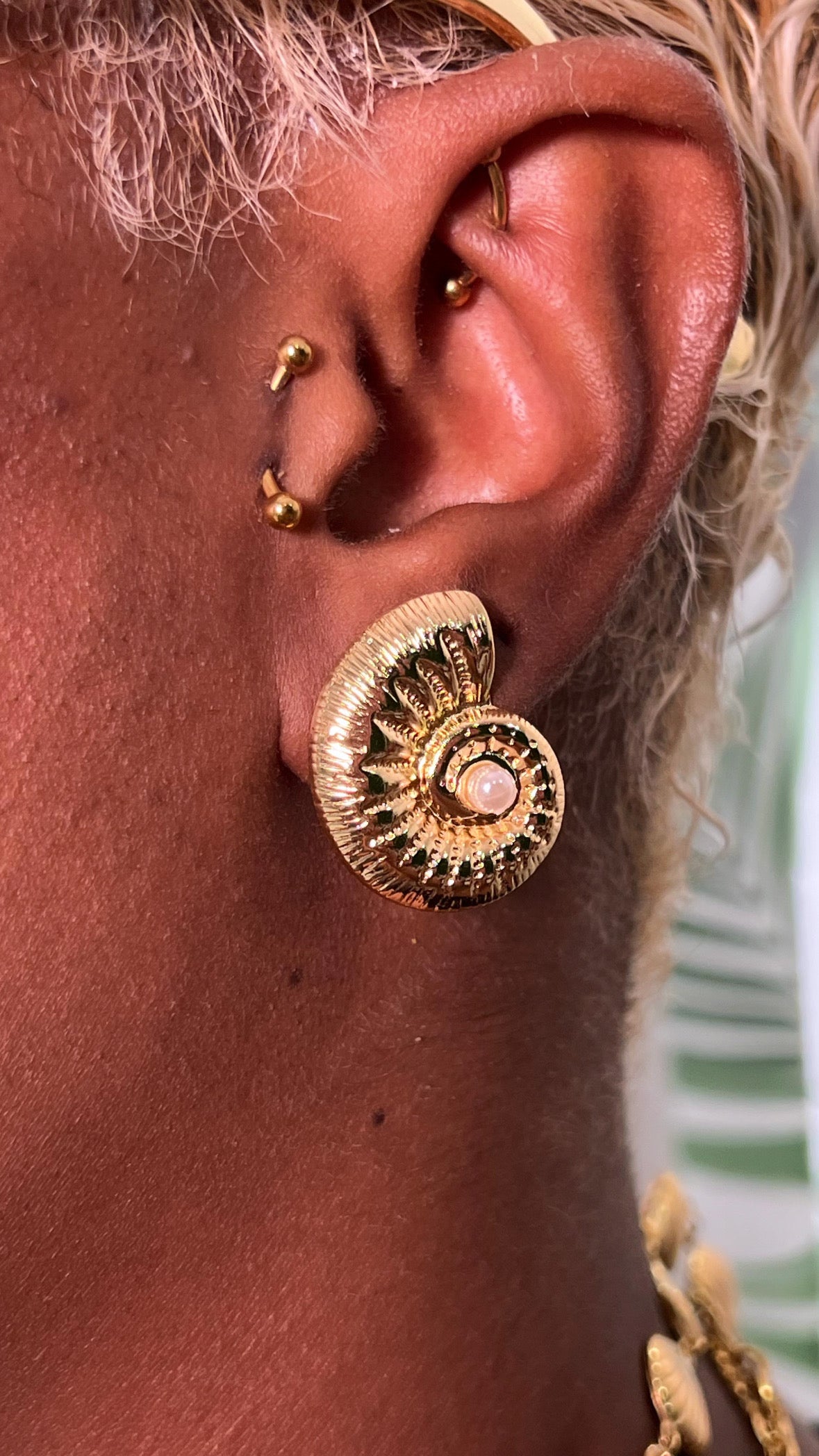 Boucle d’oreille Corailla