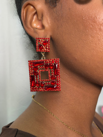 Boucle d’oreille Classy Red