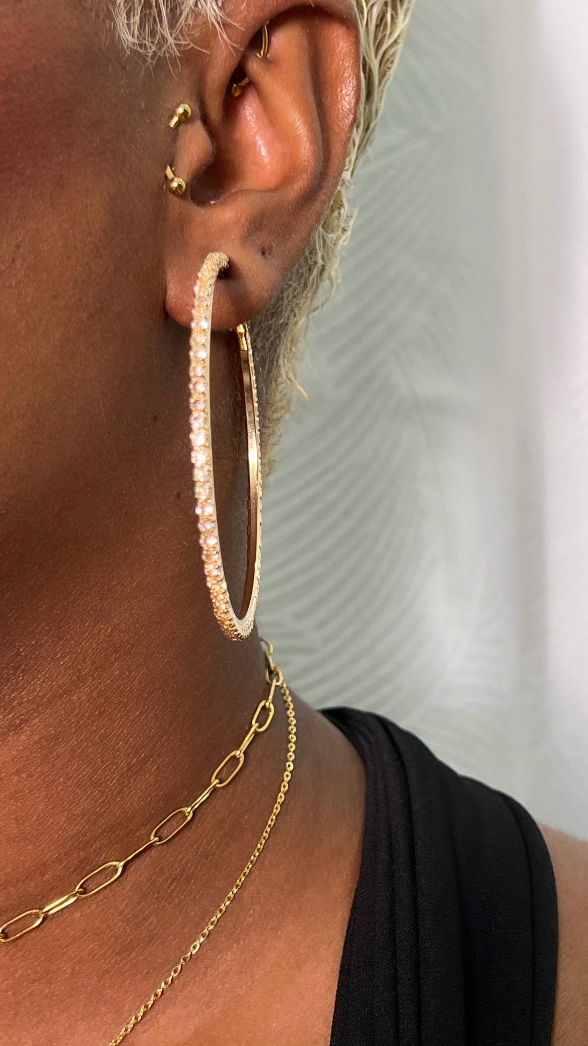 Boucle d’oreille kréolas 6cm