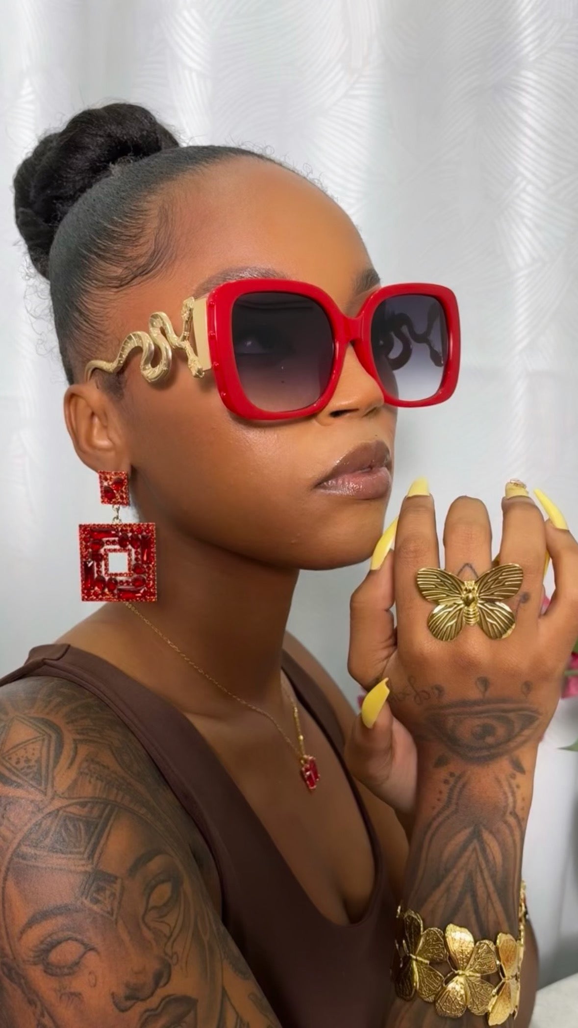 Boucle d’oreille Classy Red
