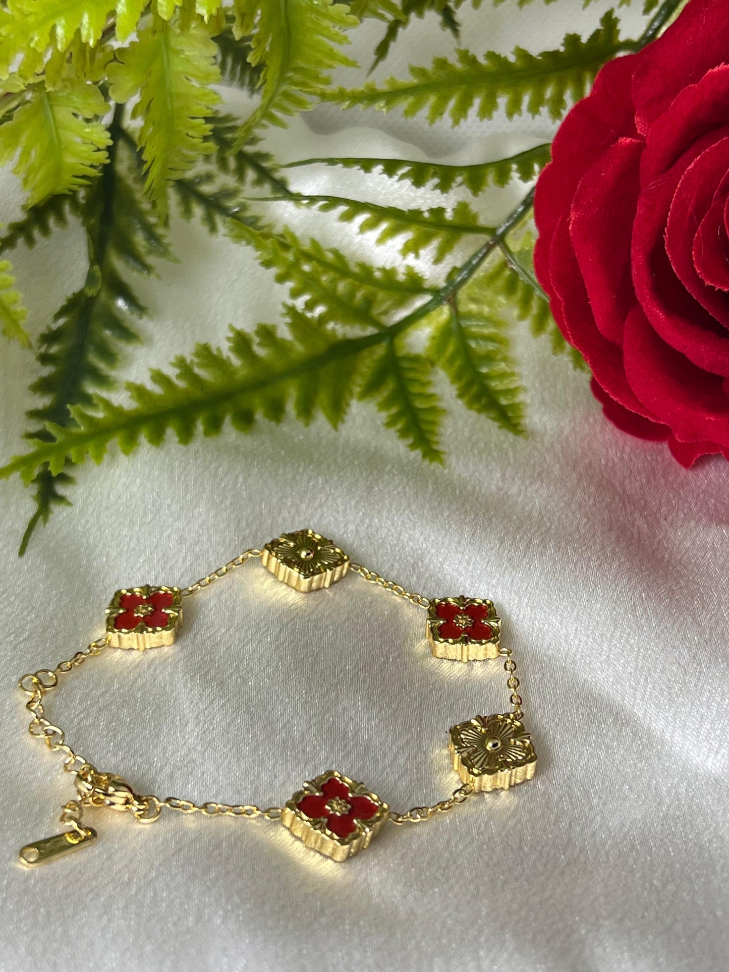 Bracelet Fassy Rouge or