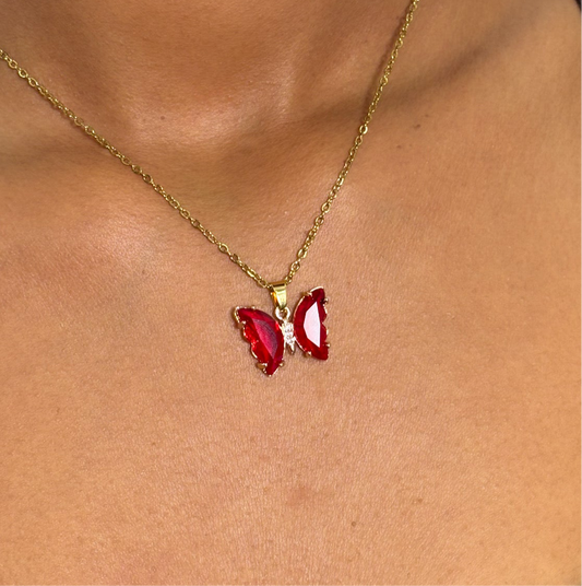 Collier Fly Red