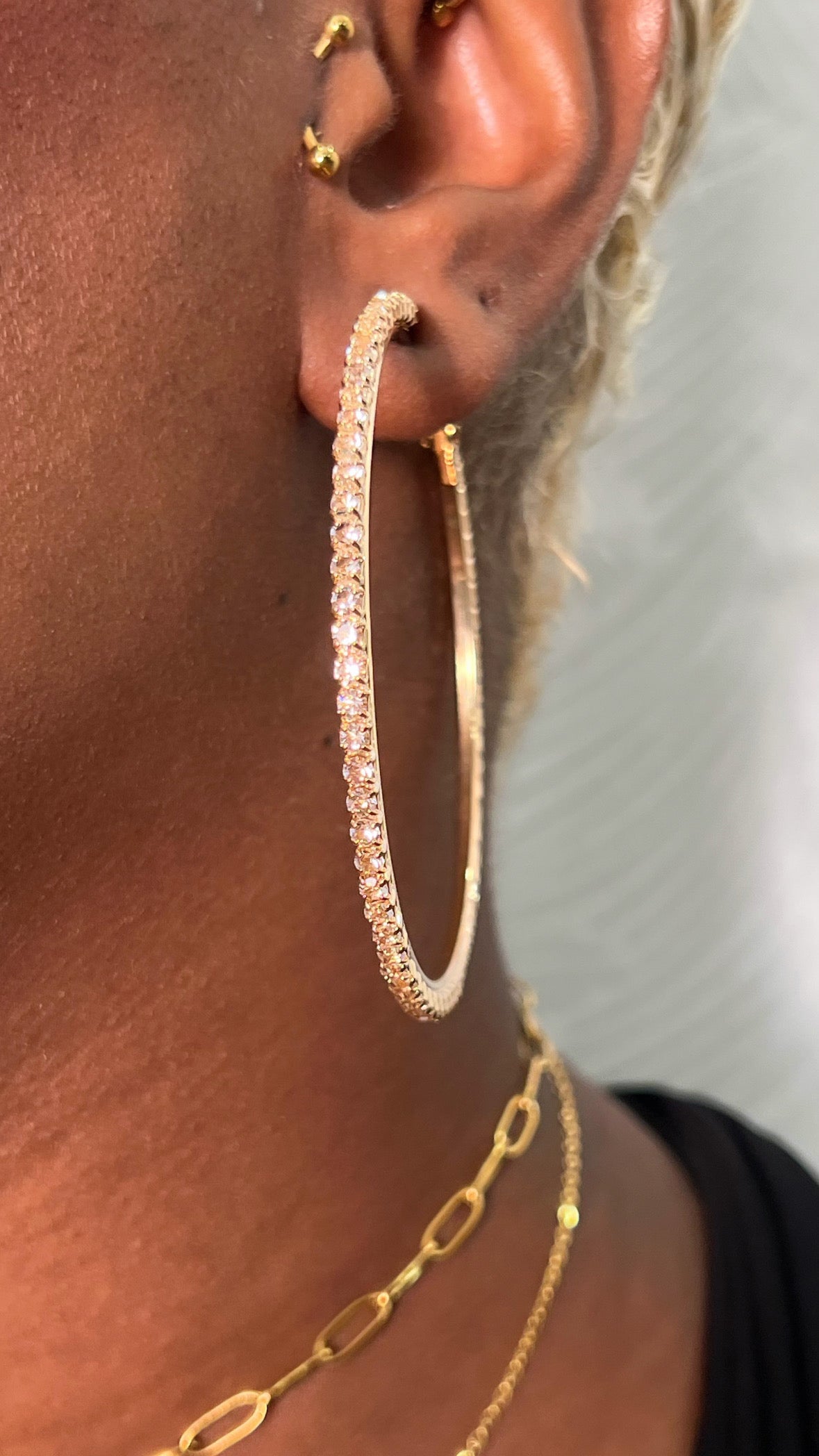 Boucle d’oreille kréolas 6cm