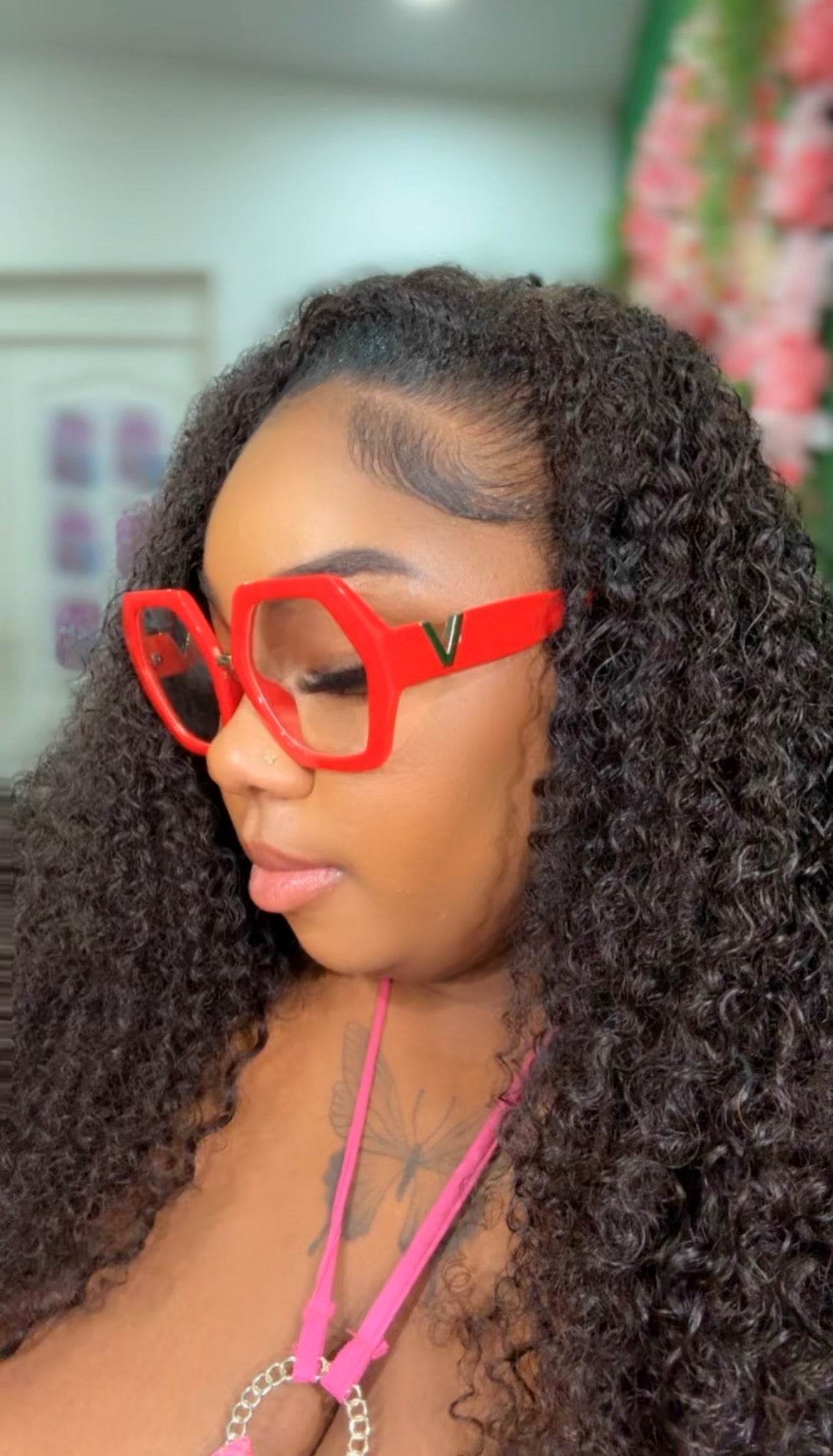 Lunette chanice Rouge