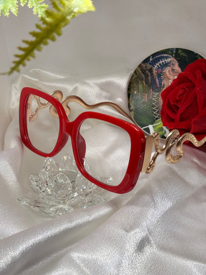 Lunette Snake Rouge