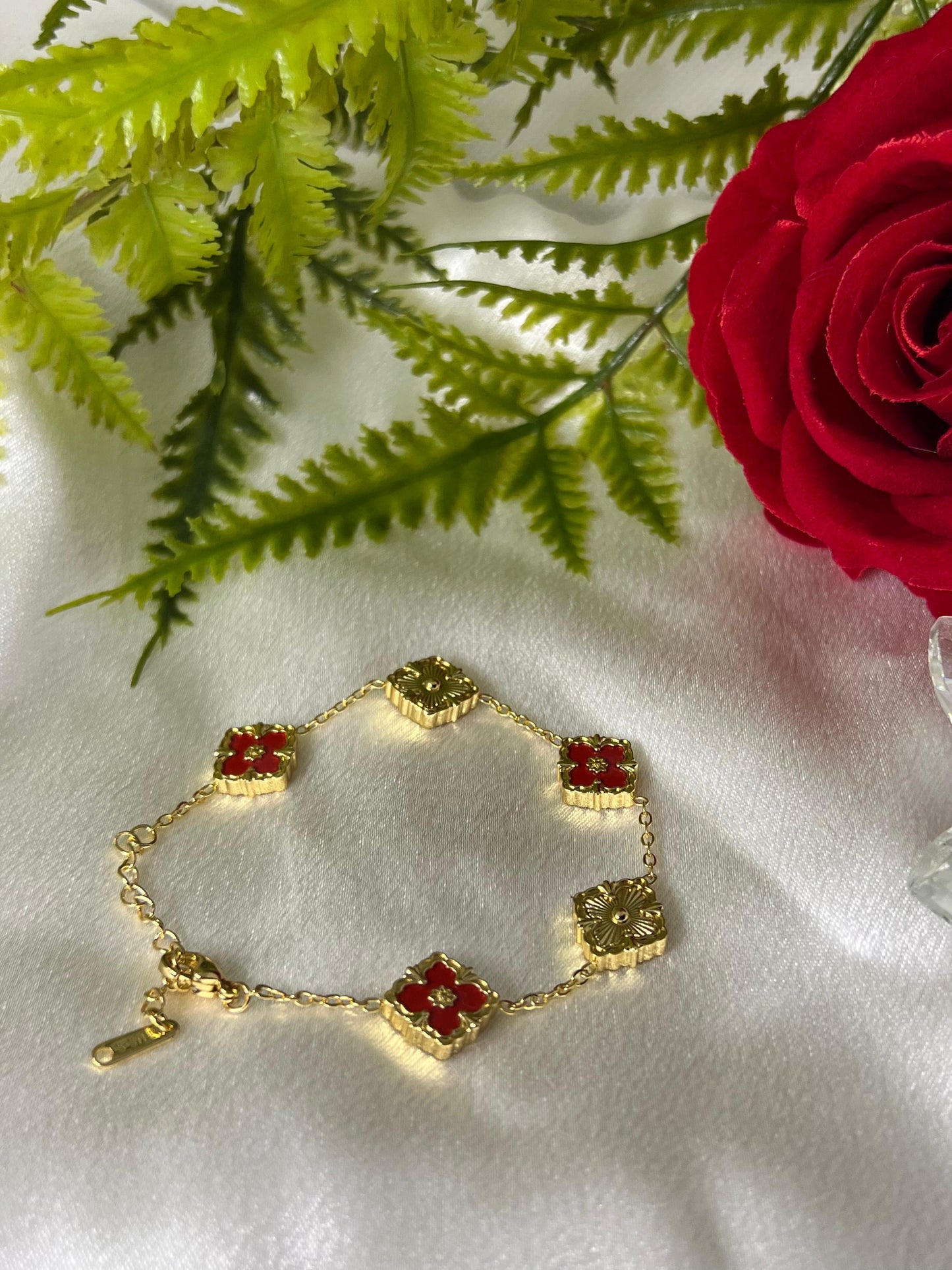 Bracelet Fassy Rouge or