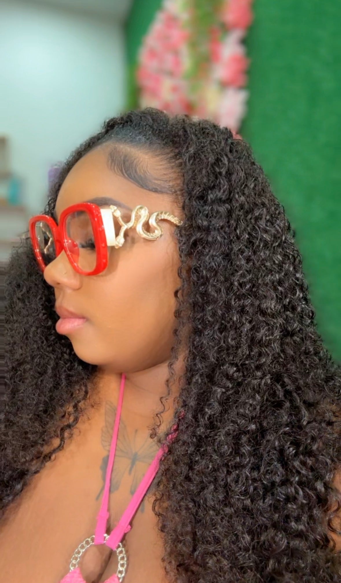 Lunette Snake Rouge