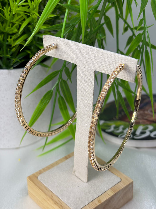 Boucle d’oreille kréolas 6cm