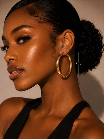 Boucle d’oreille kreoly 6cm